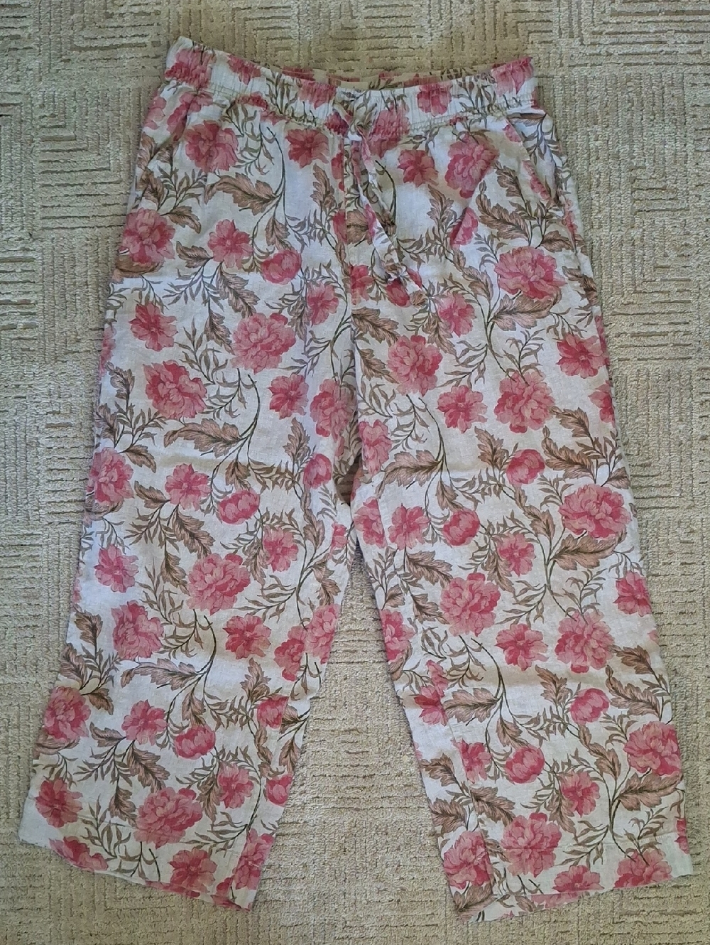 Joie Floral Linen Pants